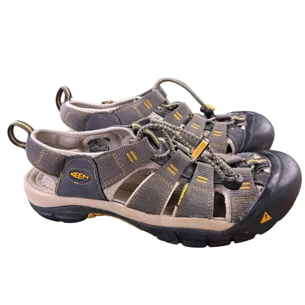 Keen Newport H2 Sandals Hiking Water Shoes Brown men's 9 Raven Aluminum